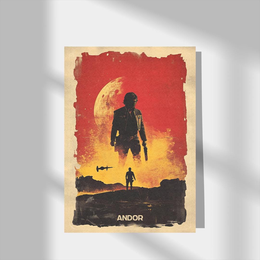 Andor Poster: Star Wars Art Print, Sci-Fi Wall Decor