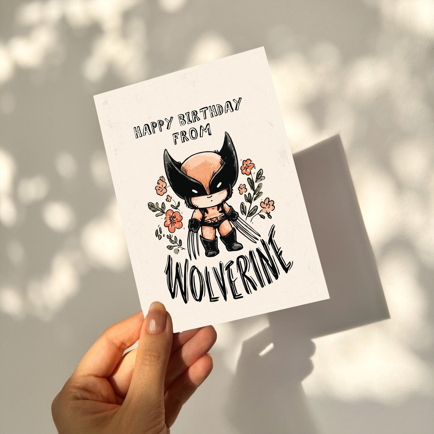 Wolverine Birthday Card | Funny Mutant X-Men Art