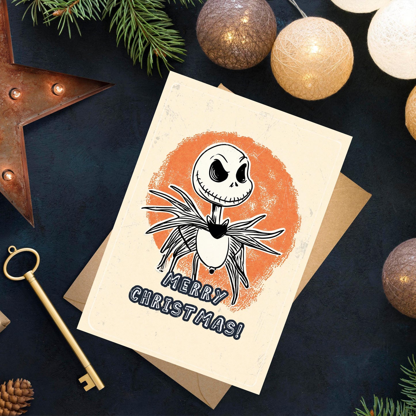 Jack Skellington Christmas Card | Nightmare Before Christmas, A5