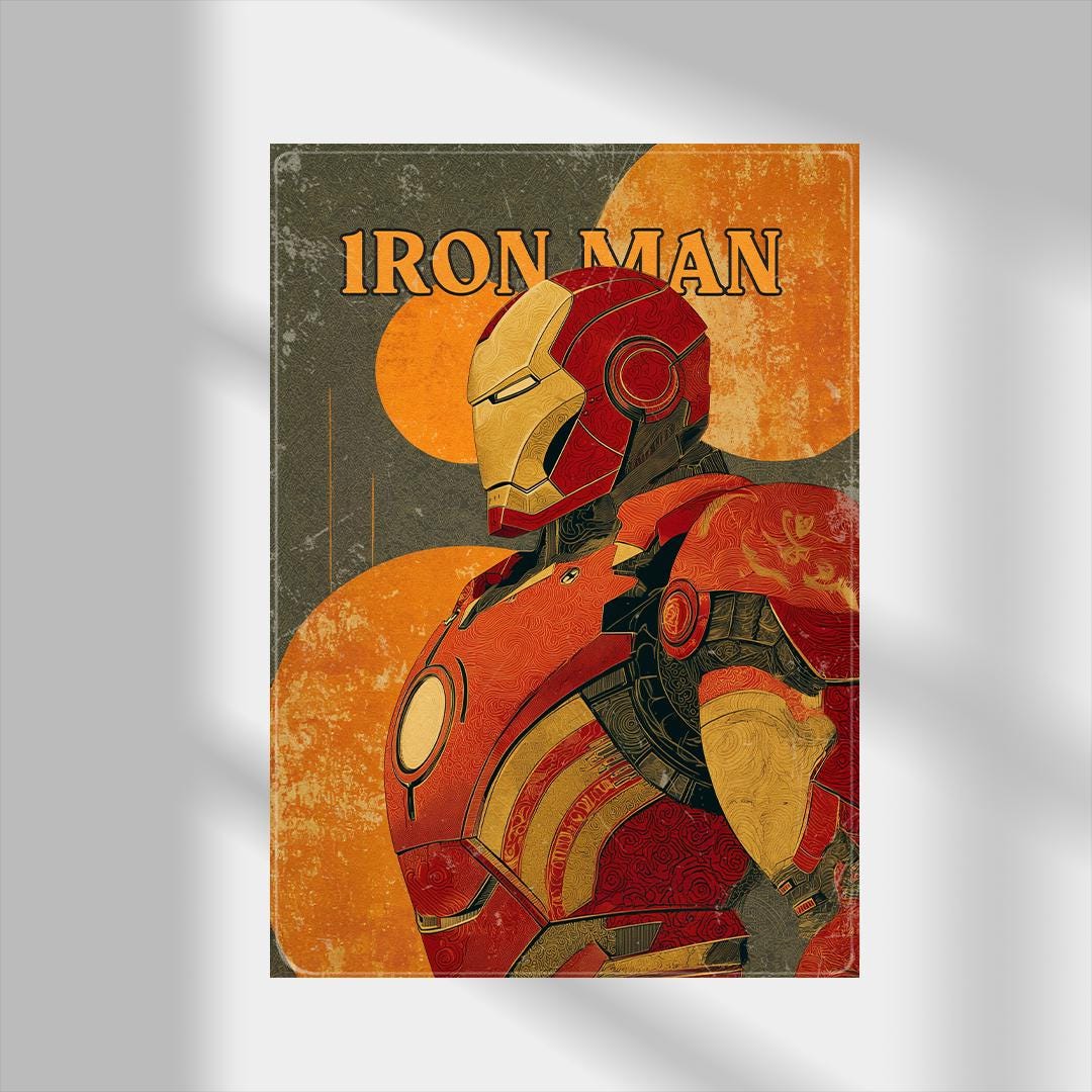 Iron Man Poster, Avengers Poster, Superhero Poster, A3, A4, A5, Comic Book Poster, Marvel Print, Marvel Poster, Gift for him, Gift for her