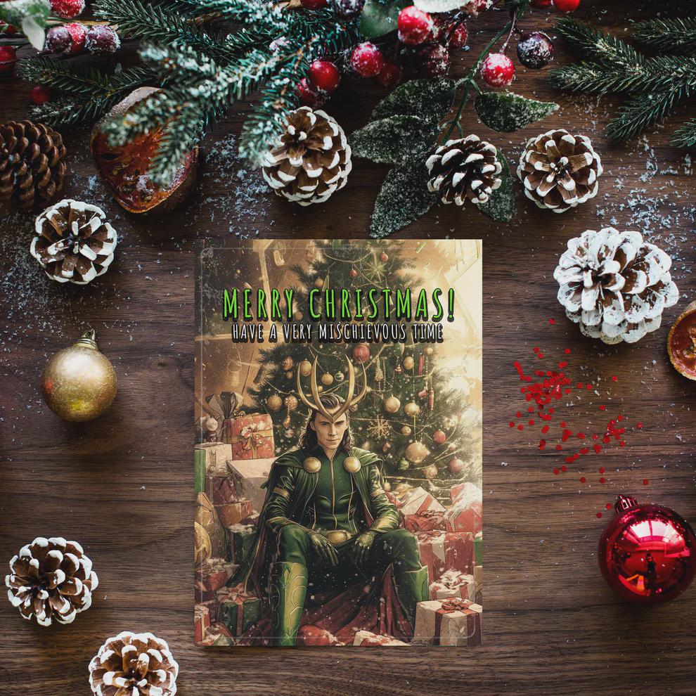 Loki Christmas Card • Loki Card • Avengers Christmas Card • Tom Hiddleston Card • Funny Christmas Card • Christmas cardsd