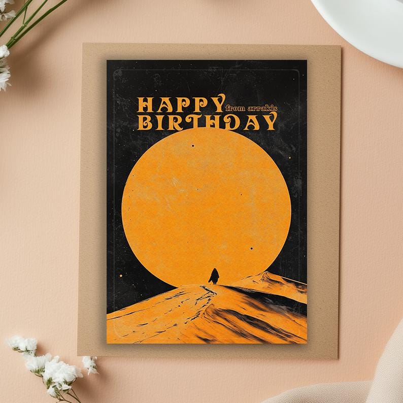 Dune Birthday Card, Dune Card • Dune Greeting Card • Birthday Card • Timothee Chalamet • Dune