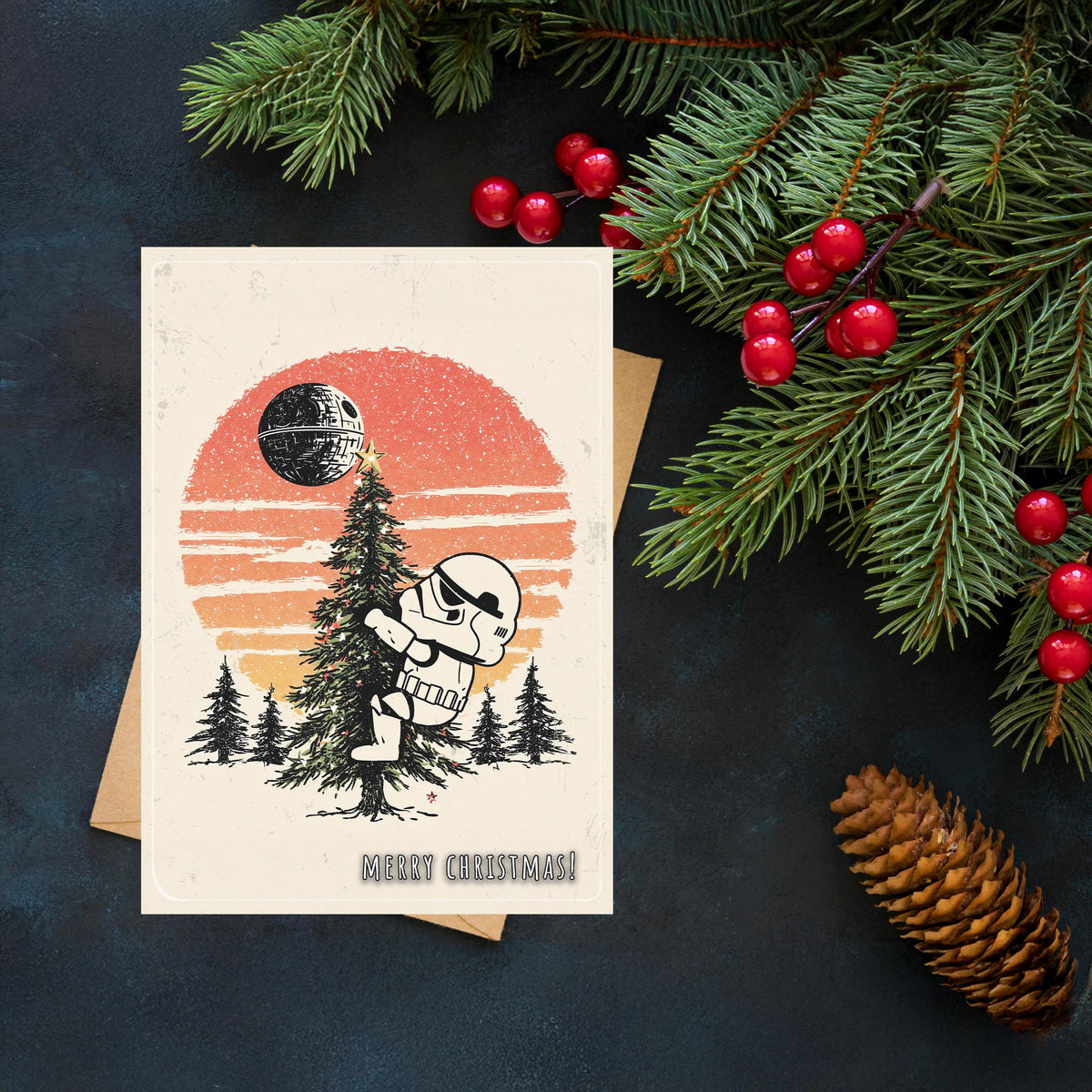 Funny Stormtrooper Christmas Card | Star Wars Holiday Greeting
