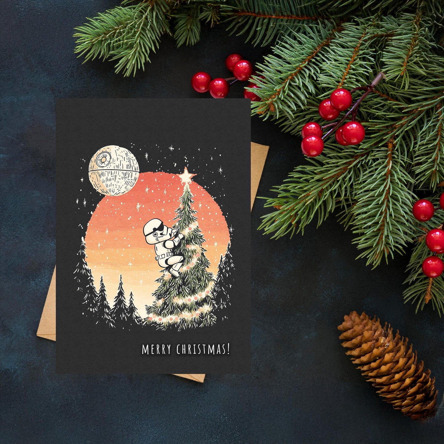 Funny Stormtrooper Christmas Card | Star Wars Holiday Greeting