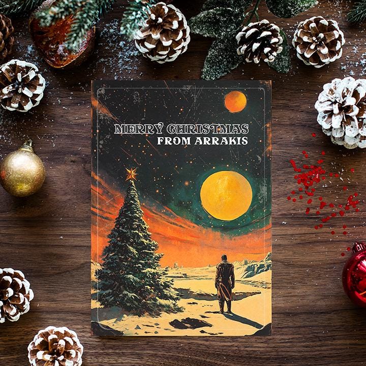 Dune Christmas Card, Dune Card • Dune Greeting Card • Christmas Card • Timothee Chalamet • • Dune
