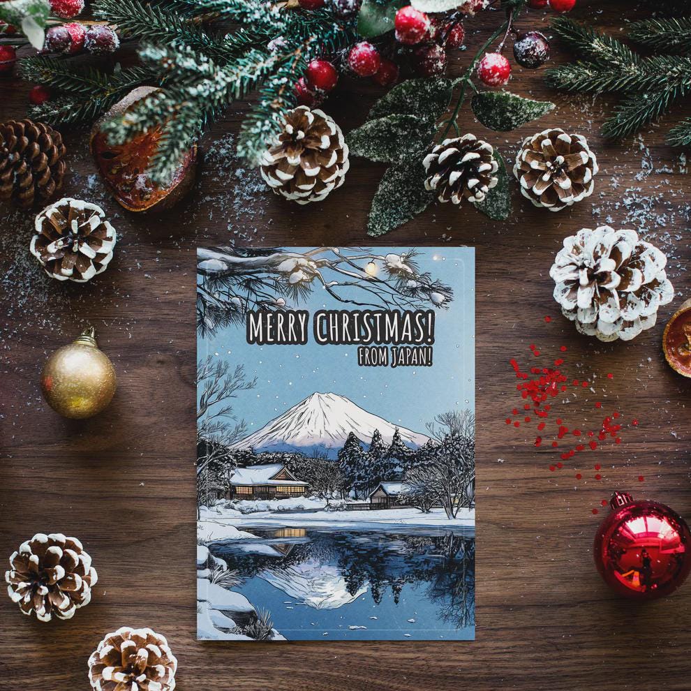 Japan Christmas Card • Festive Holiday Greetings