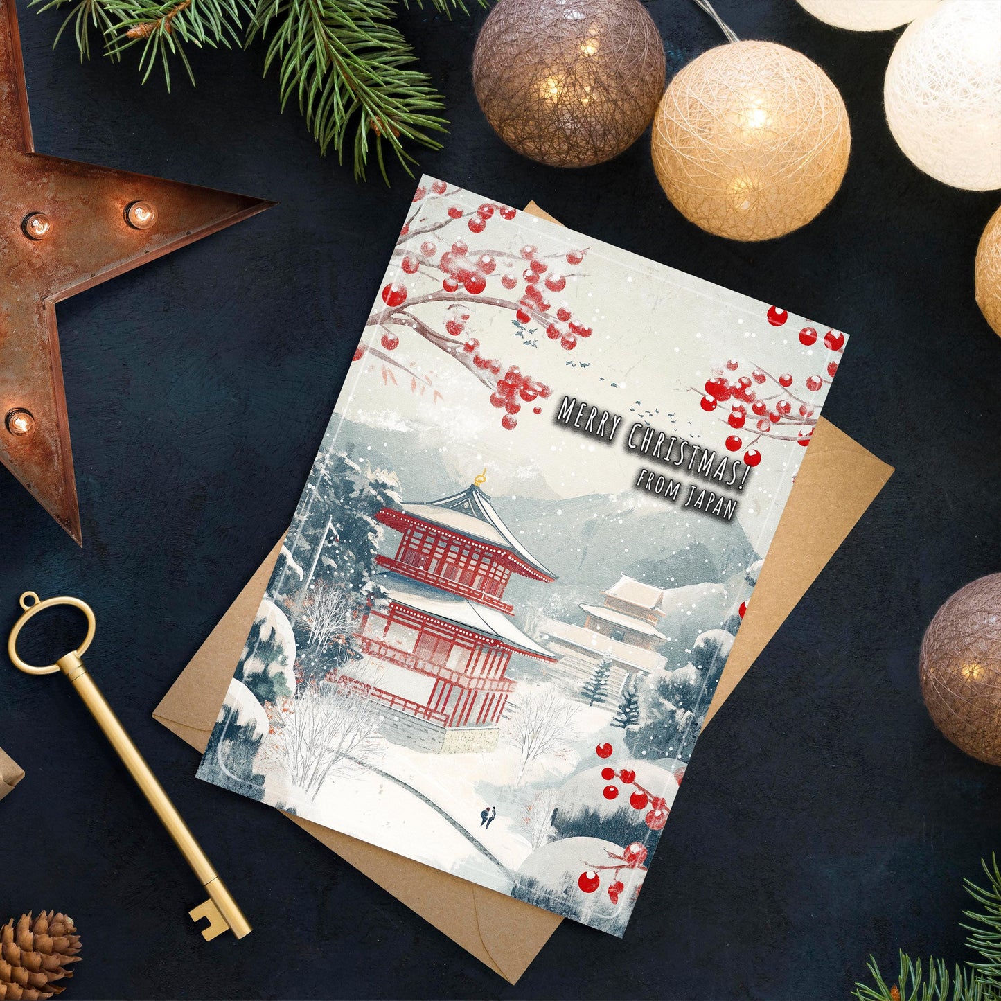 Japan Christmas Card | Japanese Holiday Greeting