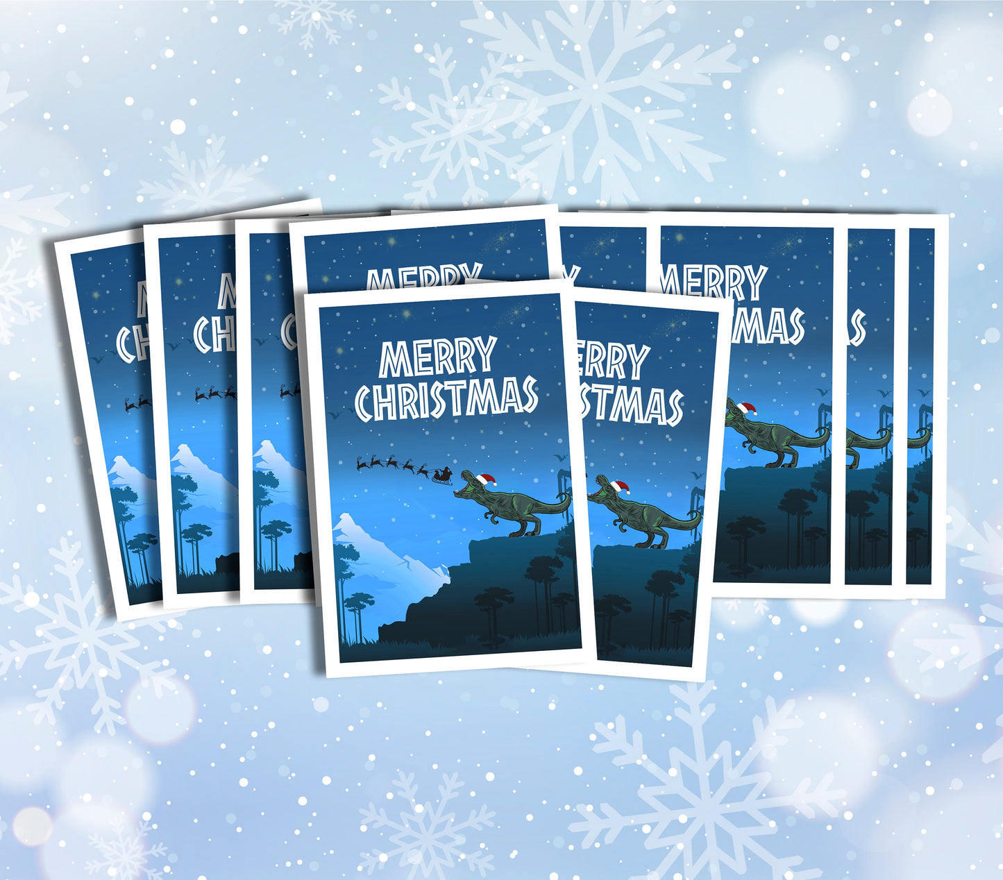 Jurassic Park Christmas Card