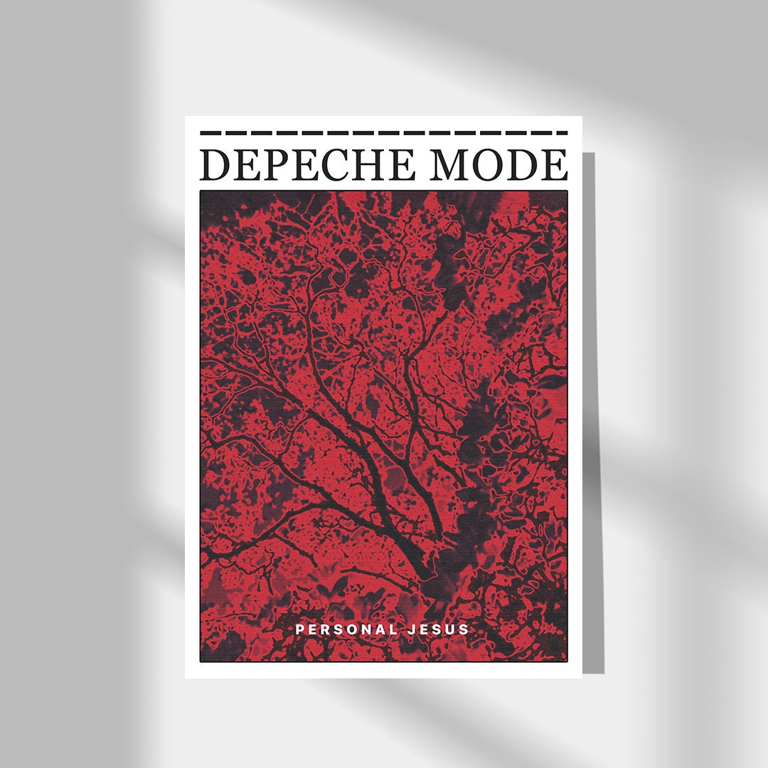Depeche Mode Poster, Depeche Mode Print, Personal Jesus Poster, Music Print,