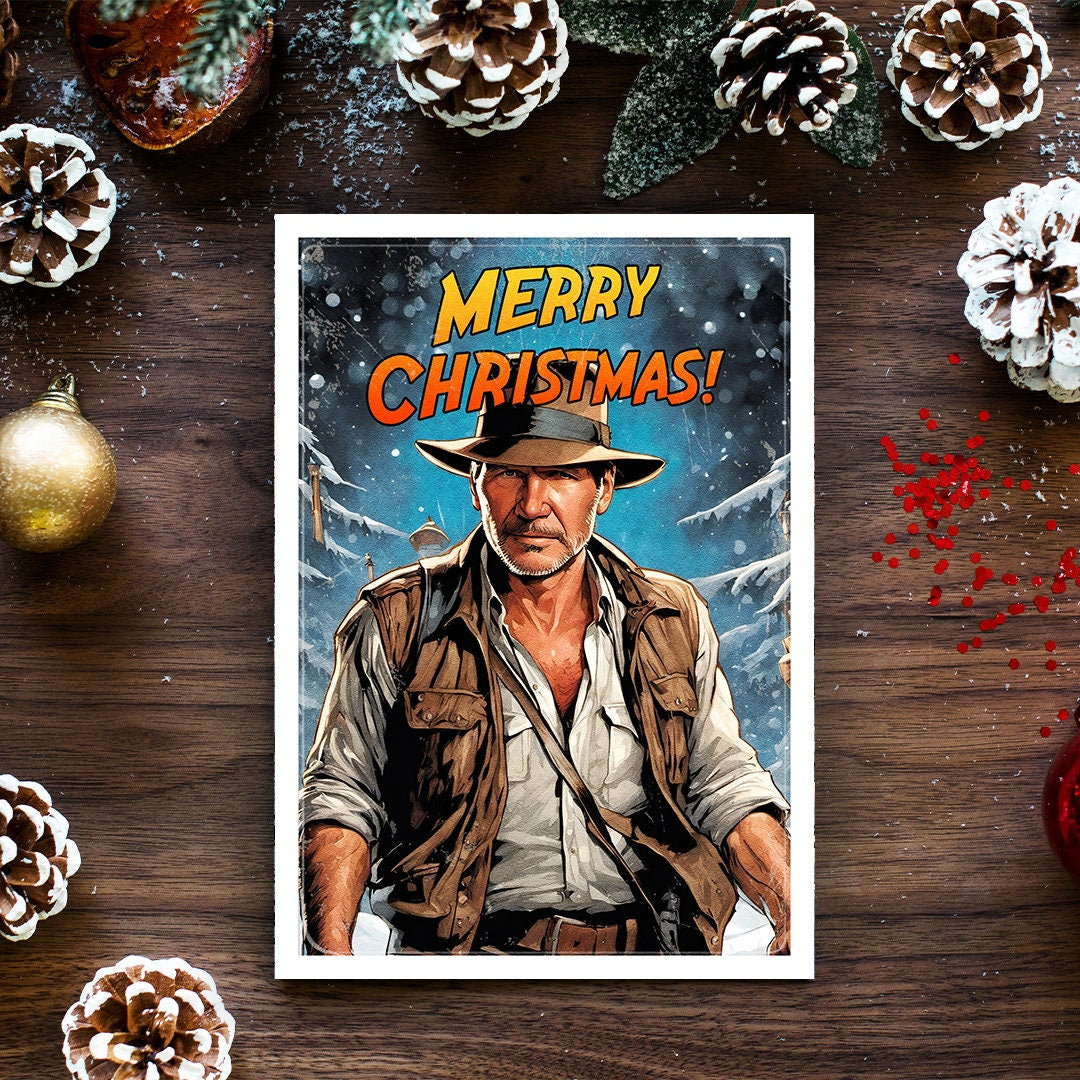 Indiana Jones Christmas Card