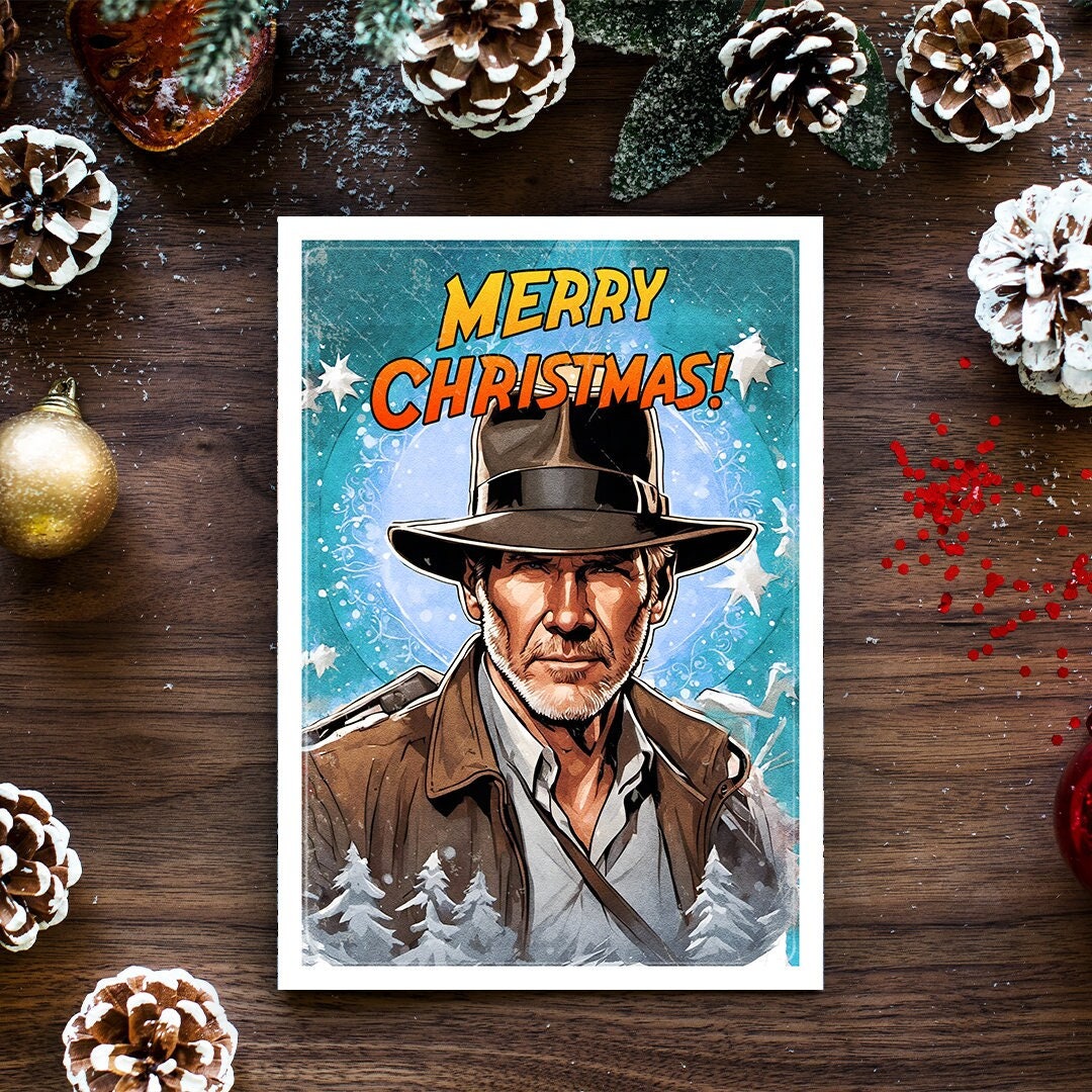 Indiana Jones Christmas Card
