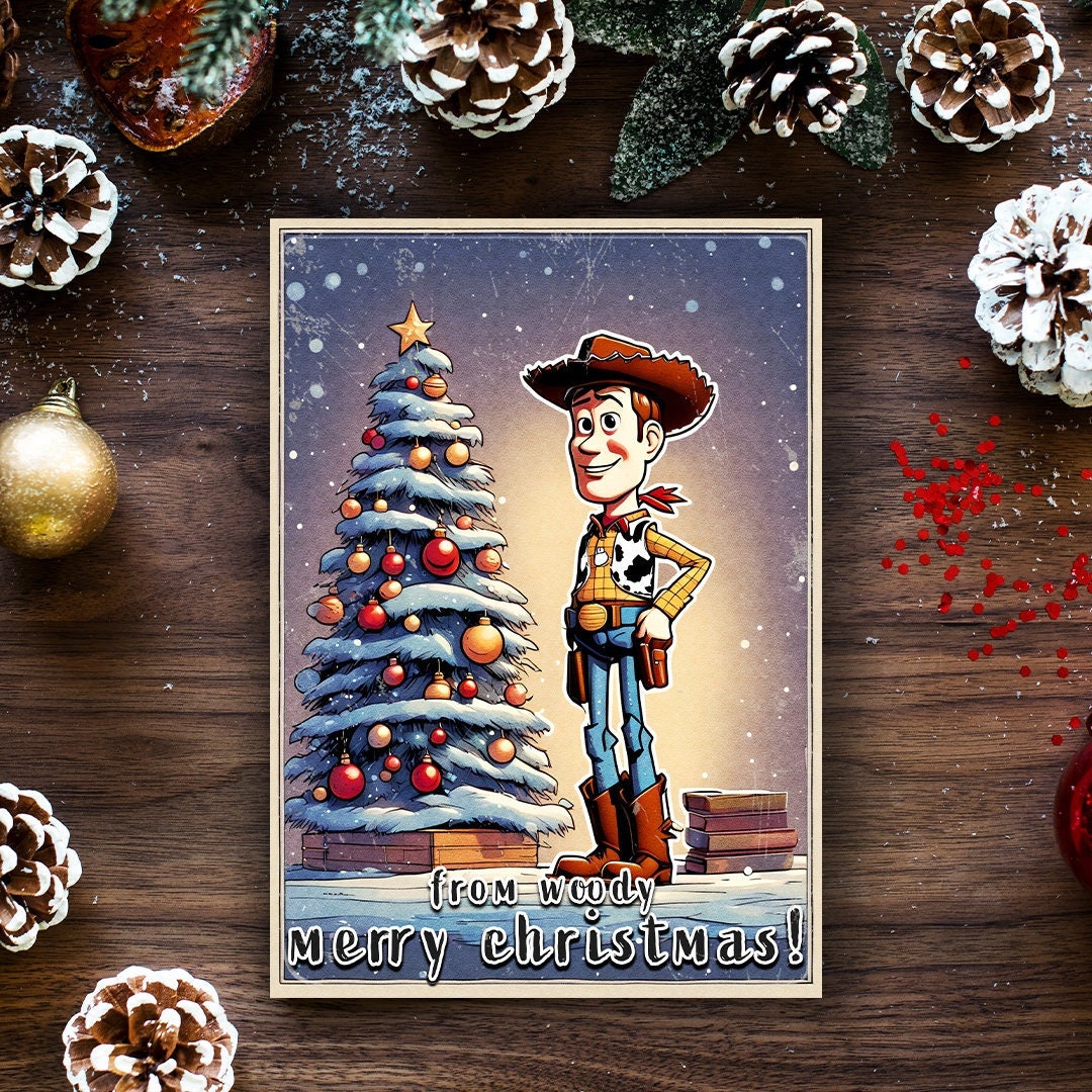Woody Christmas card • Toy Story Christmas card