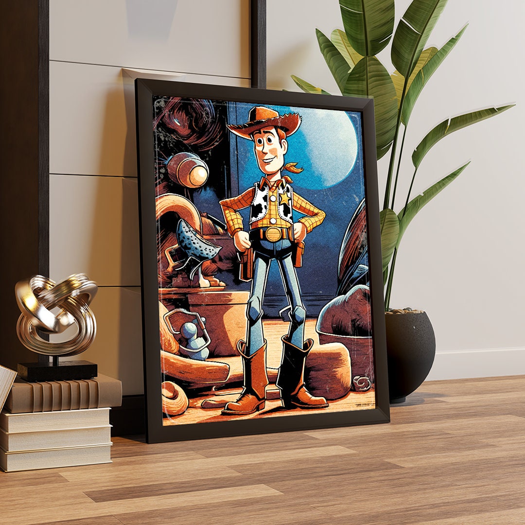 Woody Poster,Woody print, Toy Story Poster, Toy Story print A3, A4, A5, Comic Book Poster, Christmas Gifts