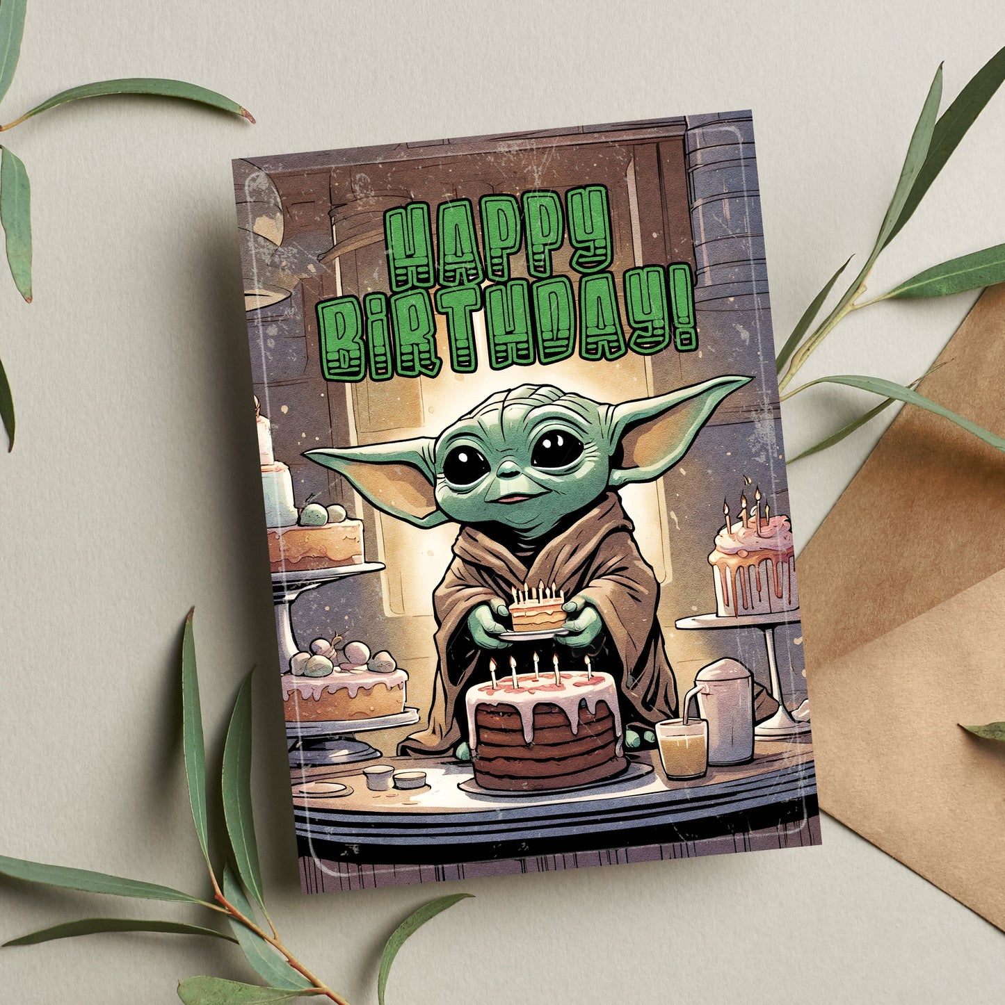 Mandalorian Birthday Card Card