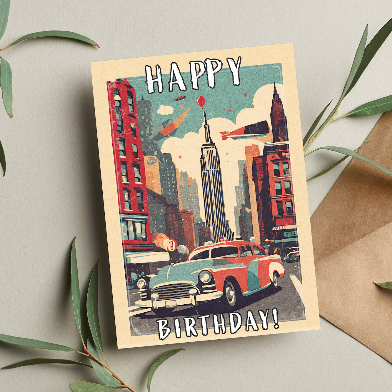 New York Birthday Card