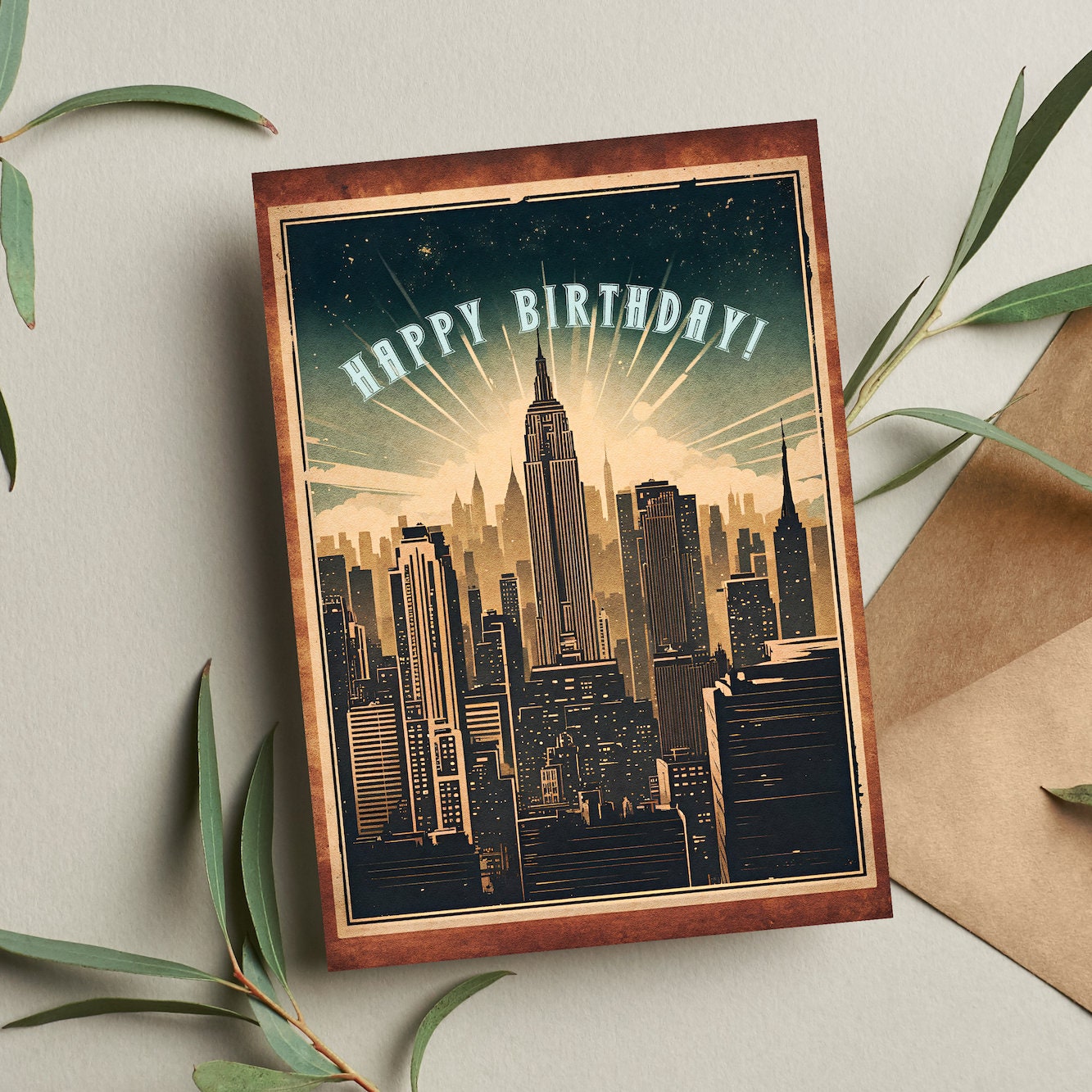 New York Birthday Card