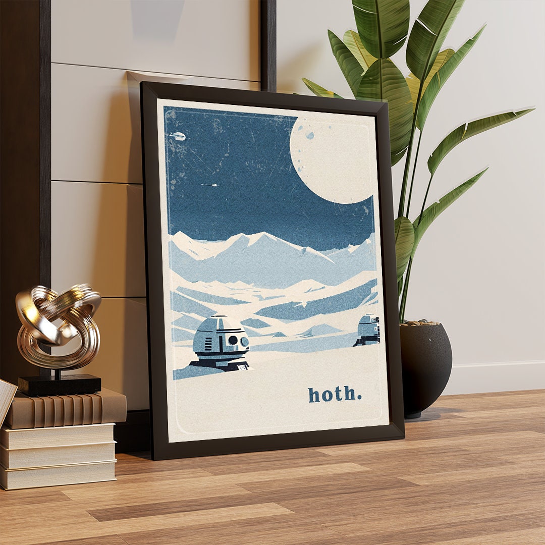 Hoth travel poster, Star Wars travel Poster