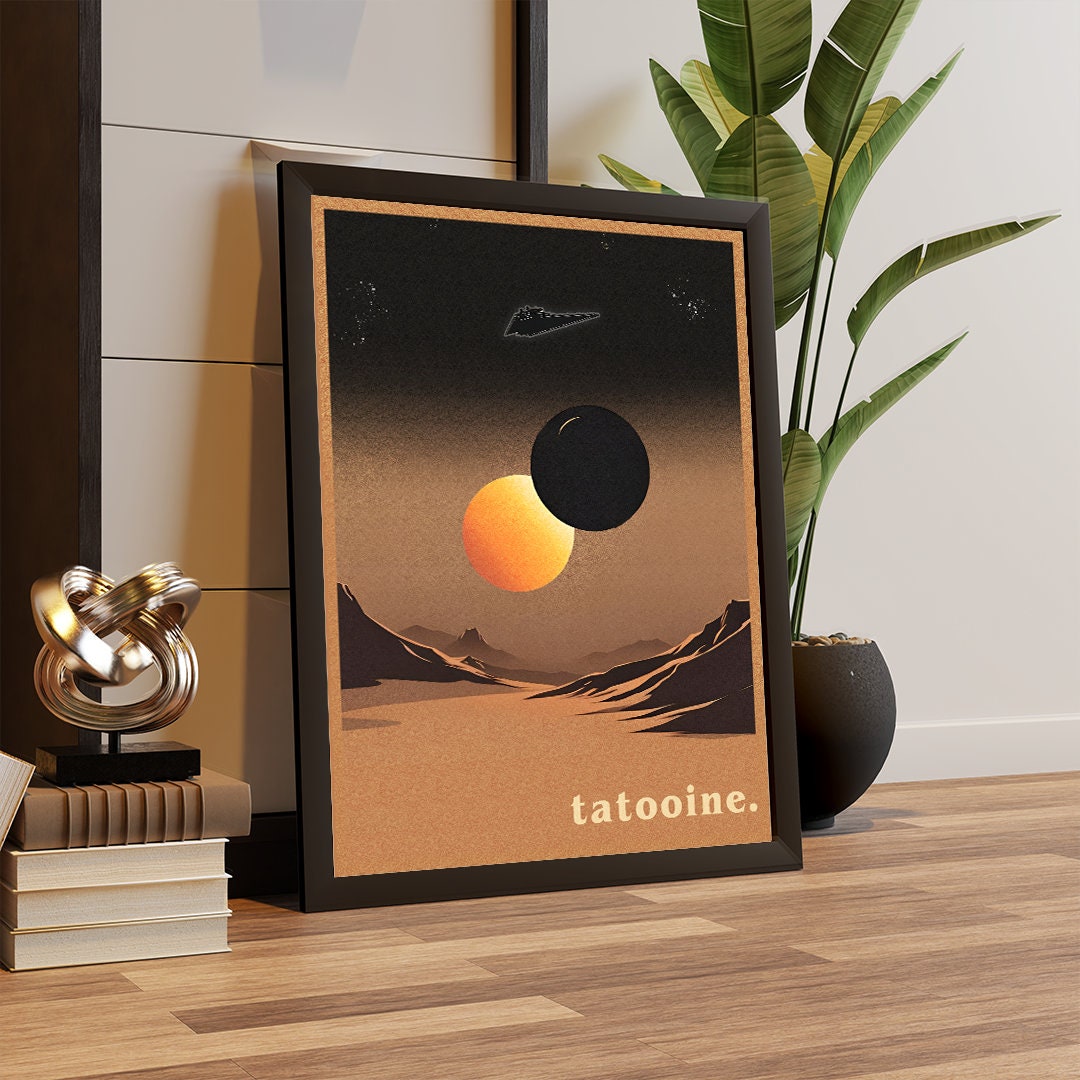 Tatooine travel poster, Star Wars travel Poster
