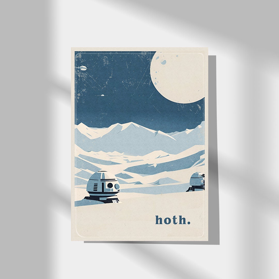 Hoth travel poster, Star Wars travel Poster