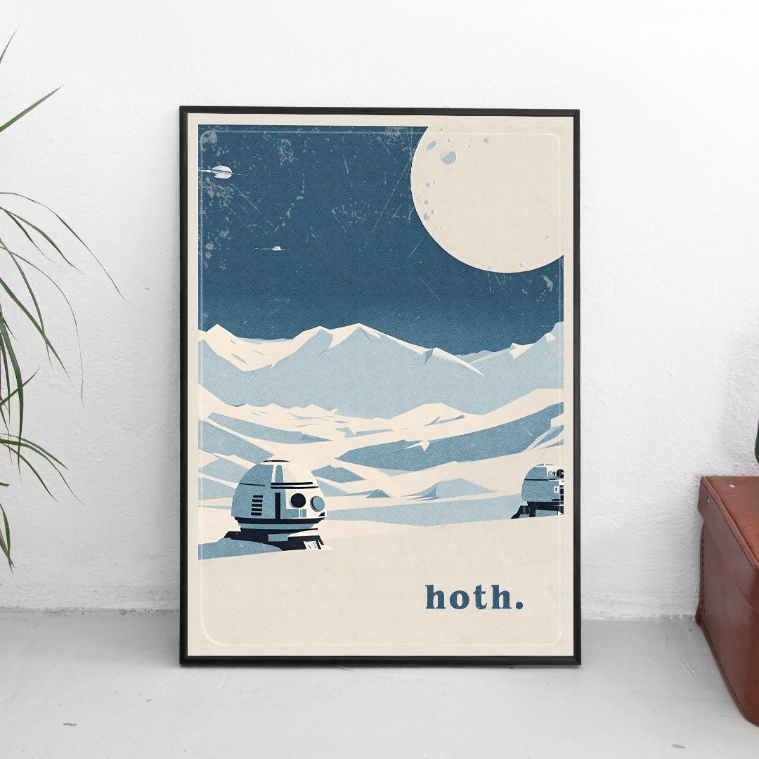 Hoth travel poster, Star Wars travel Poster