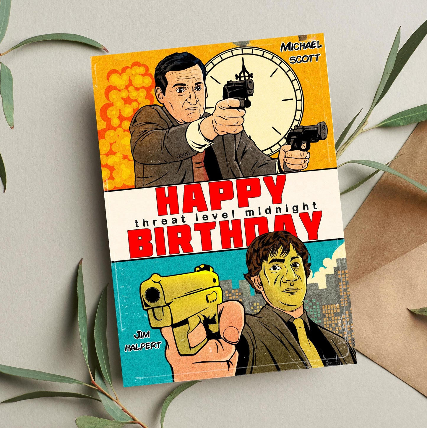 Threat Level Midnight Card, The Office Birthday Card