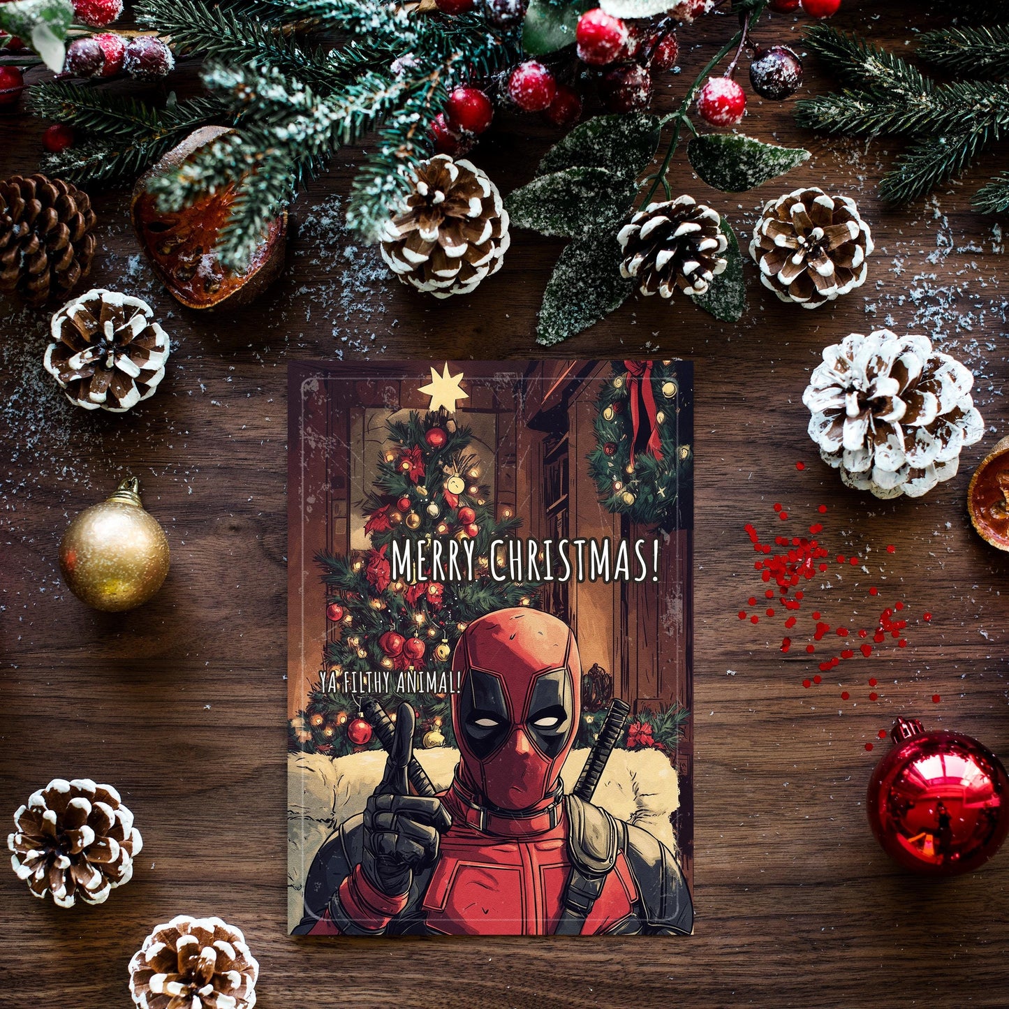 Deadpool Christmas Card
