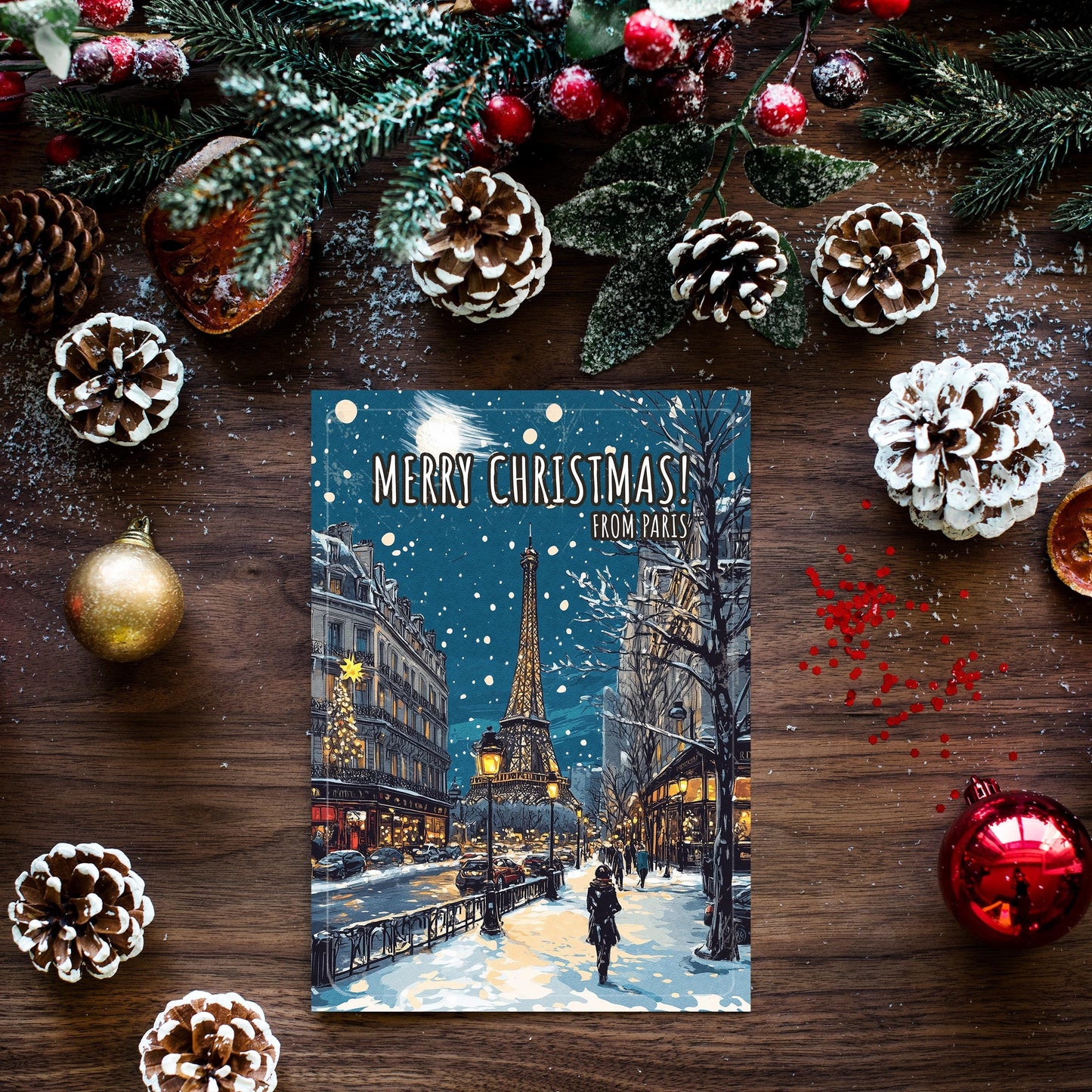 Paris Christmas Card