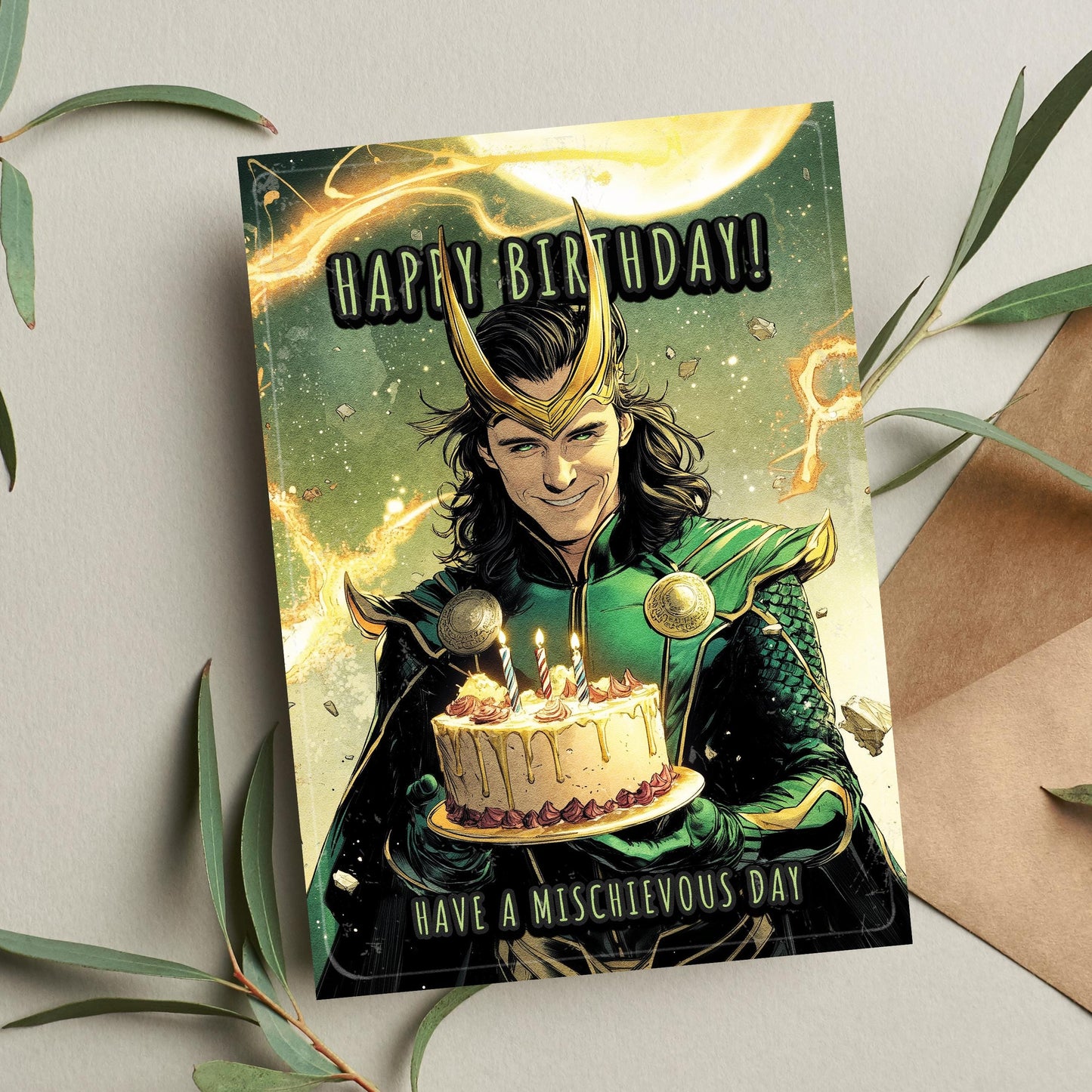 Loki Birthday Card