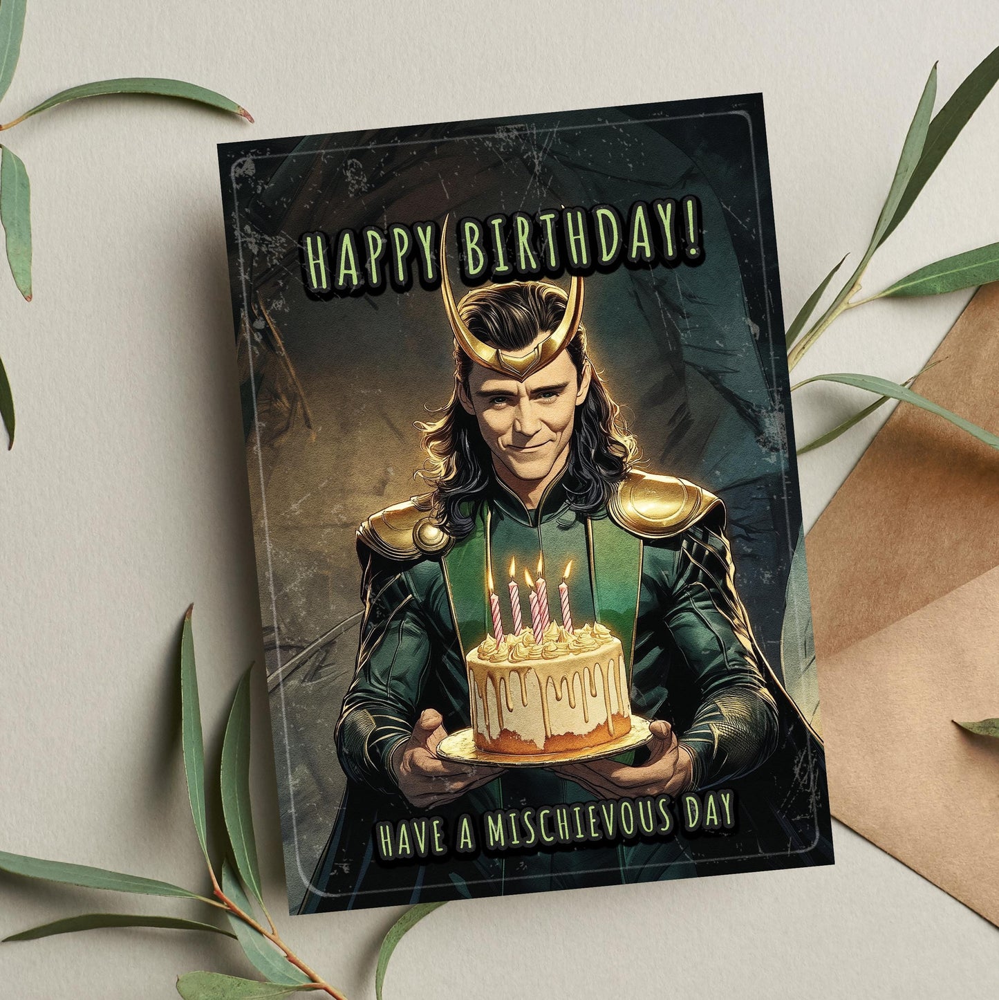 Loki Birthday Card