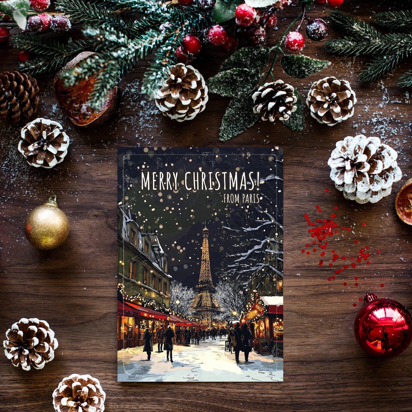 Paris Christmas Card