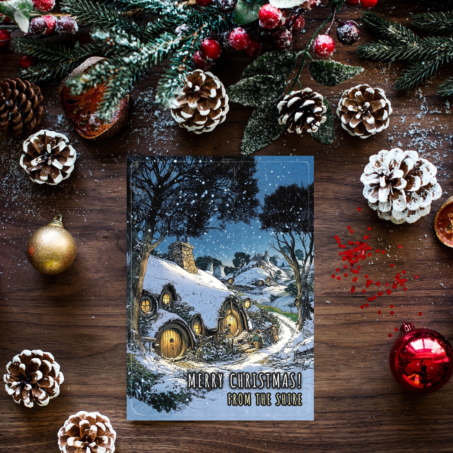 Lord Of The Rings Christmas Card • The Shire