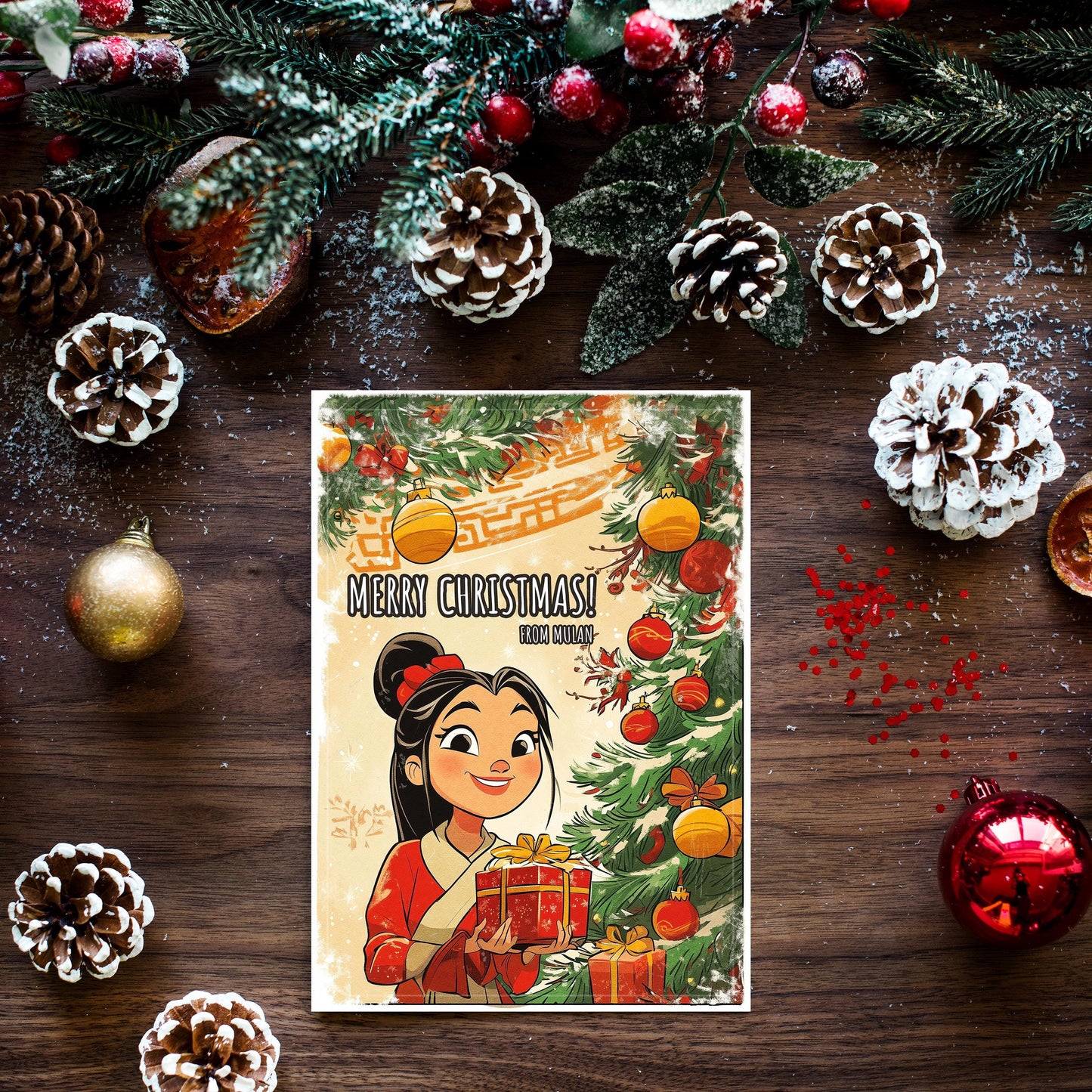 Mulan Christmas Card