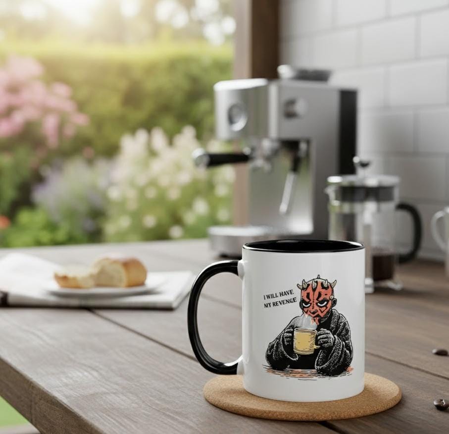 Darth Maul Mug: Star Wars Inspired Ceramic Coffee Cup