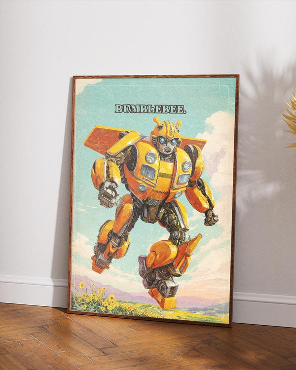 Transformer Movie Poster: Bumblebee Poster, Sci-Fi Saga Art