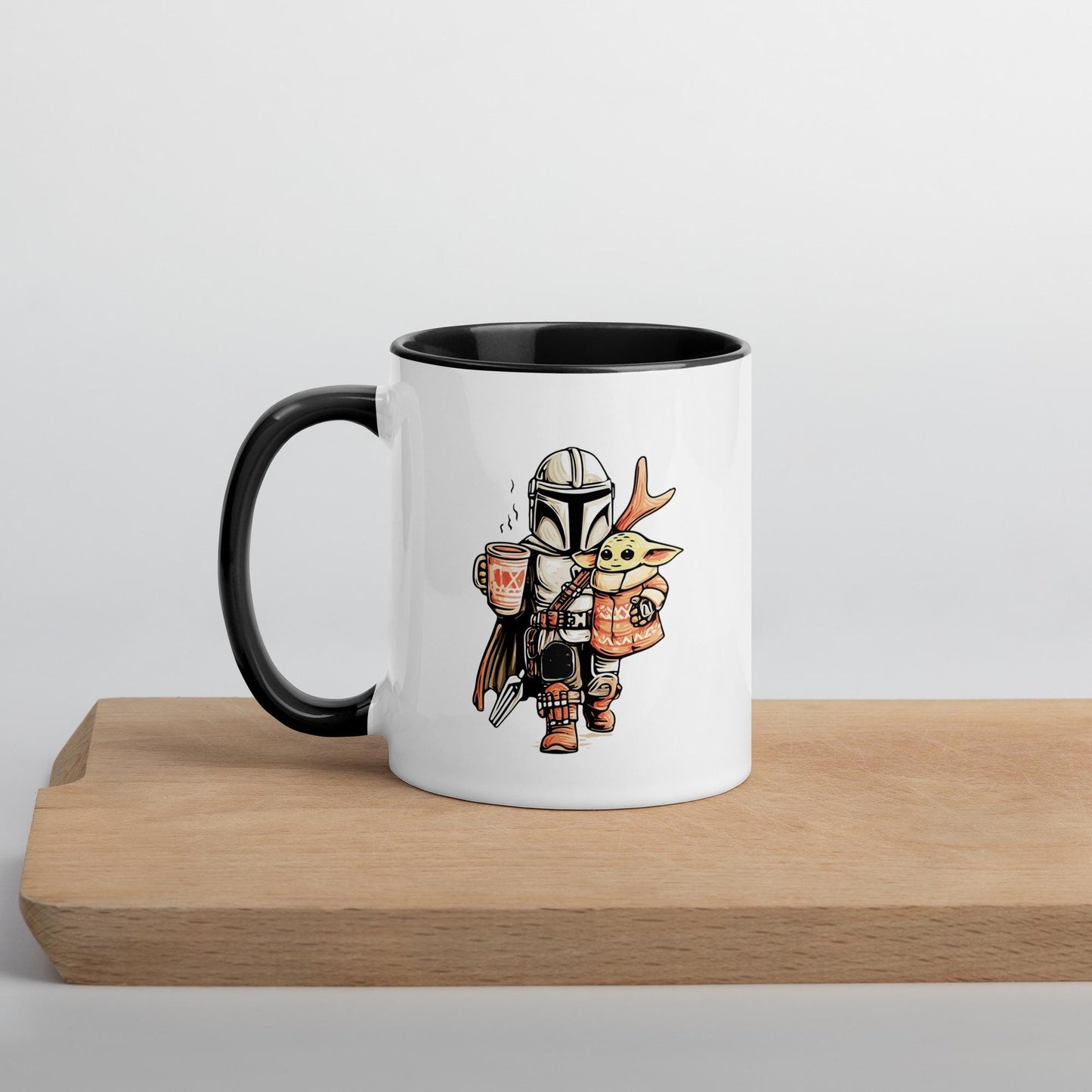 Mandalorian Mug, Baby Yoda Mug– Star Wars Inspired 11oz Ceramic Coffee Cup | This is the Way | Geeky Gift for Him | Sci-Fi Fan Drinkware