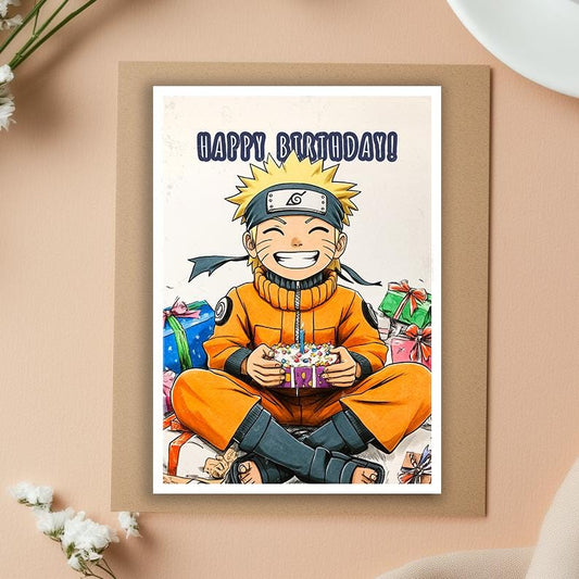 Naruto Birthday Card • Greeting Card • Birthday Card • Naruto Card • Birthday Cards for him • Birthday Cards for her