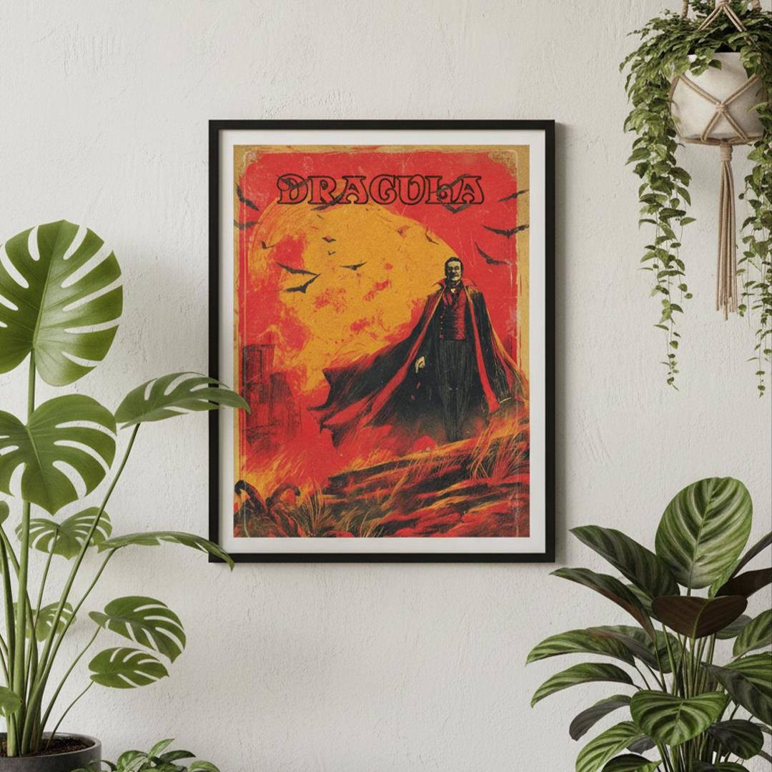 Dracula Movie Poster Print: Vintage Horror Film Art