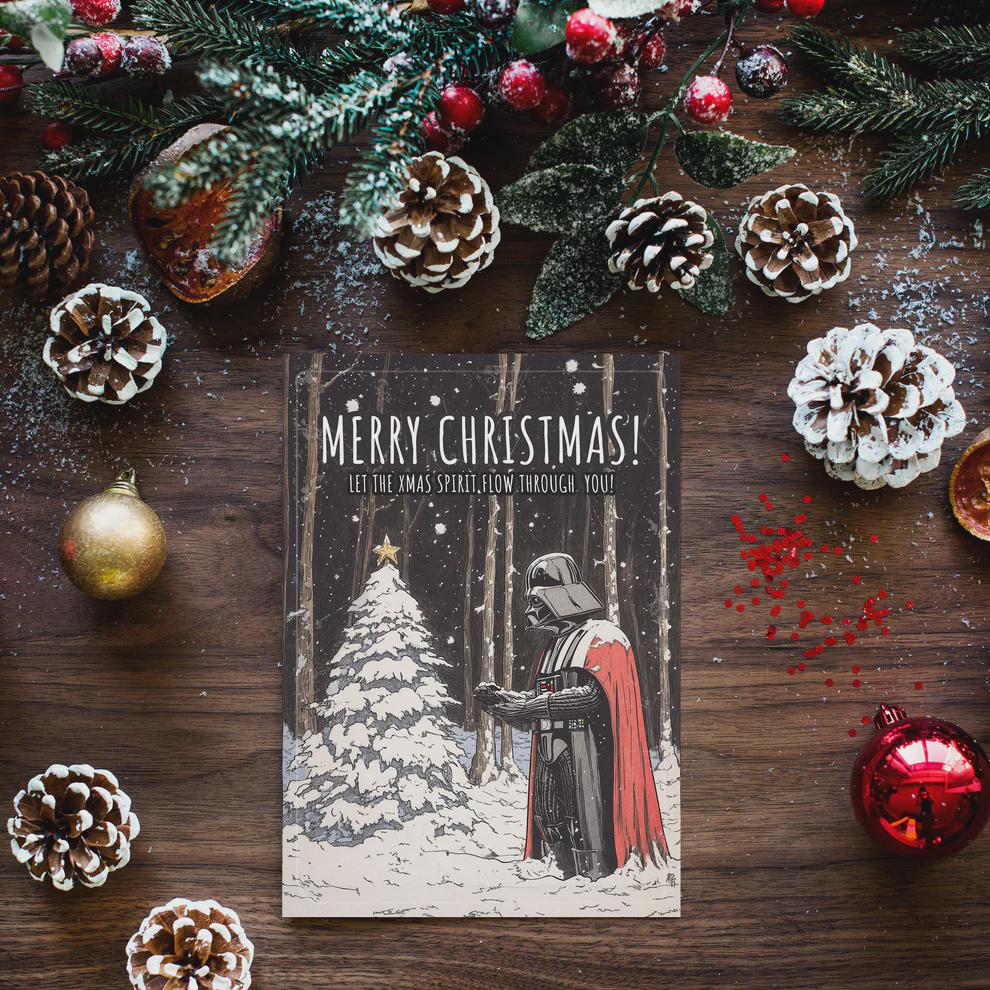 Darth Vader Christmas Card • Funny Star Wars Holiday Gift