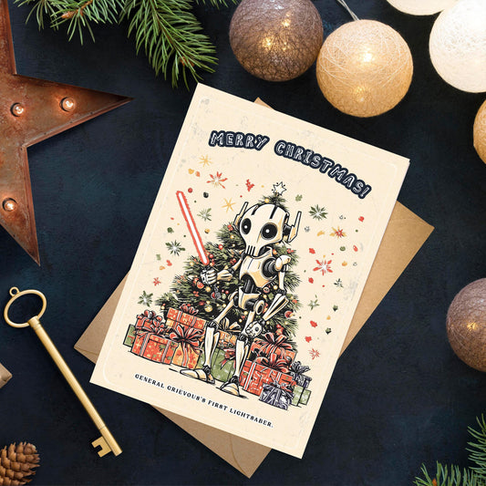 General Grievous Christmas Card • Star Wars Gift Gift • Star Wars Christmas Card • Baby Yoda • Funny Christmas Card • Christmas cards