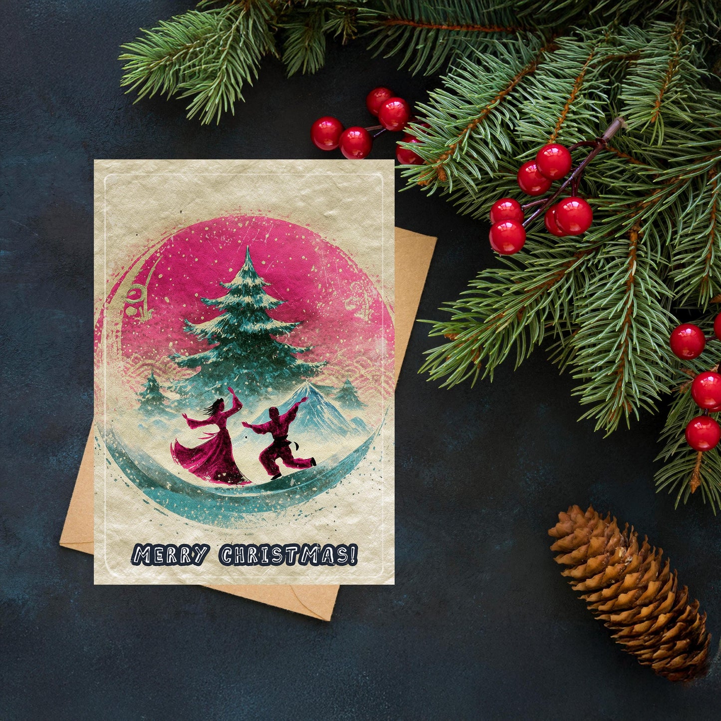 Snow Globe Christmas Card | Cute Holiday Greeting | Winter Wonderland Xmas Card | Gift For Him, Gift For Her |