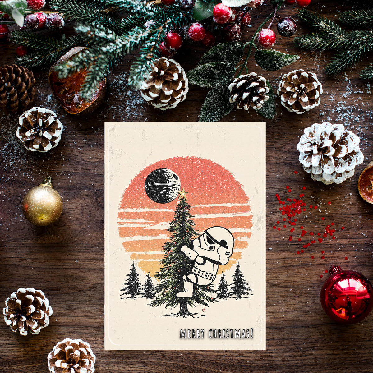 Funny Stormtrooper Christmas Card | Star Wars Holiday Greeting