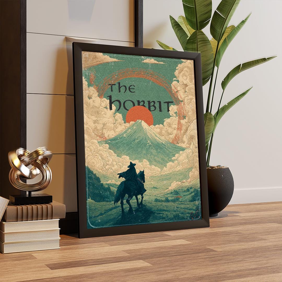 Lord Of The Rings Poster | The Hobbit Wall Art | The hobbit Poster, Home Decor | Tolkien Art | Wall Art | High Quality Print | A3, A4, A5