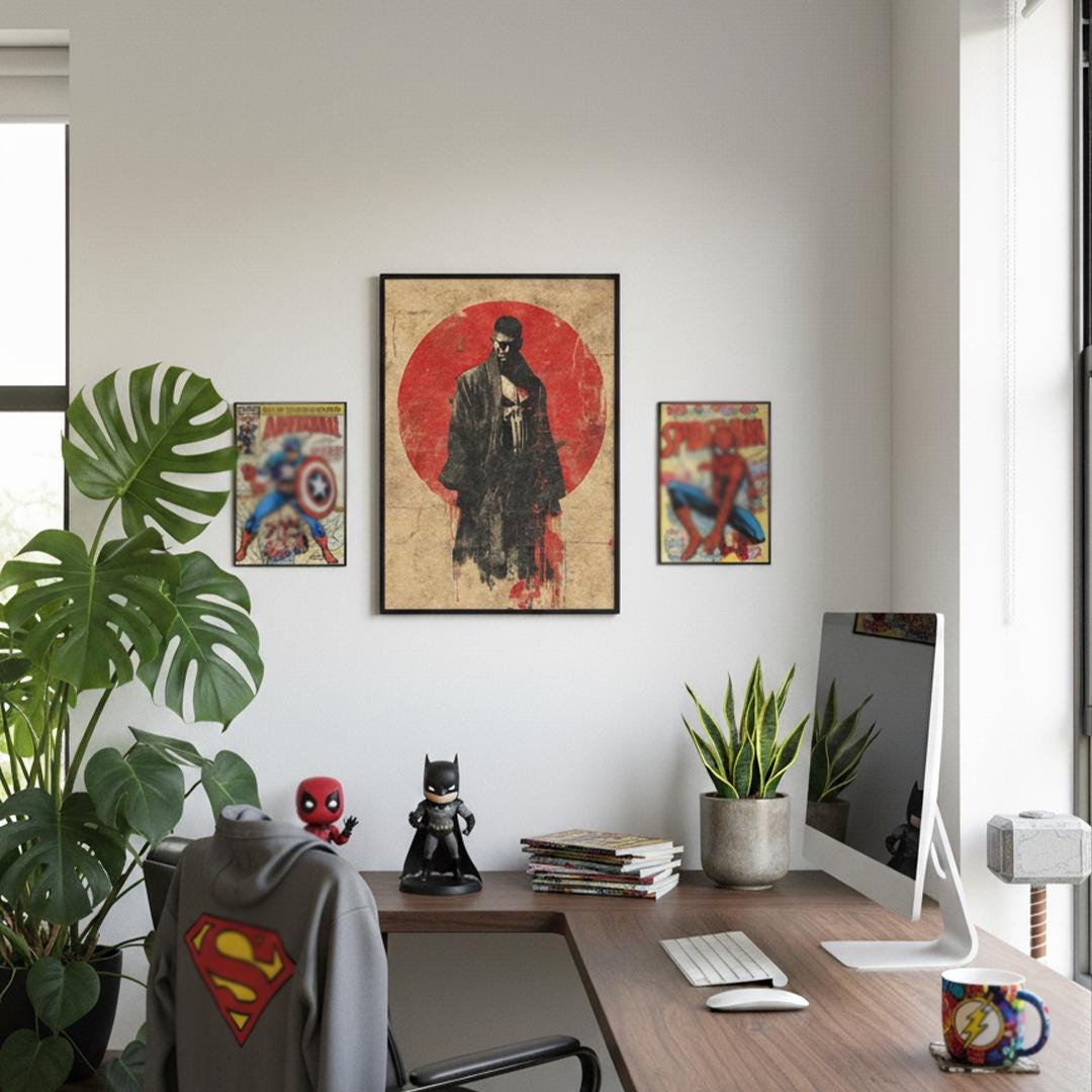 The Punisher Poster, Frank Castle, Avengers Poster, Superhero Poster, A3, A4, A5, Comic Book Poster, Marvel Print, Marvel Poster