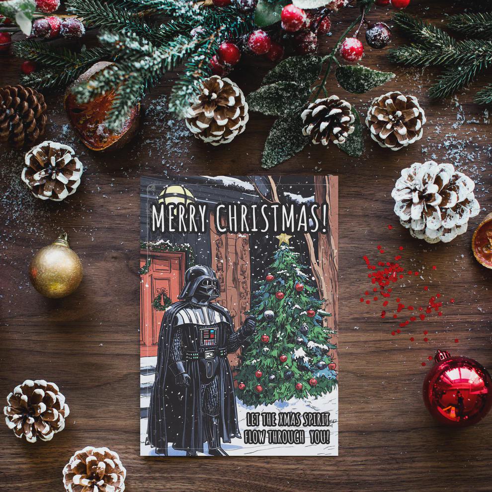 Darth Vader Christmas Card • Star Wars Holiday Gift