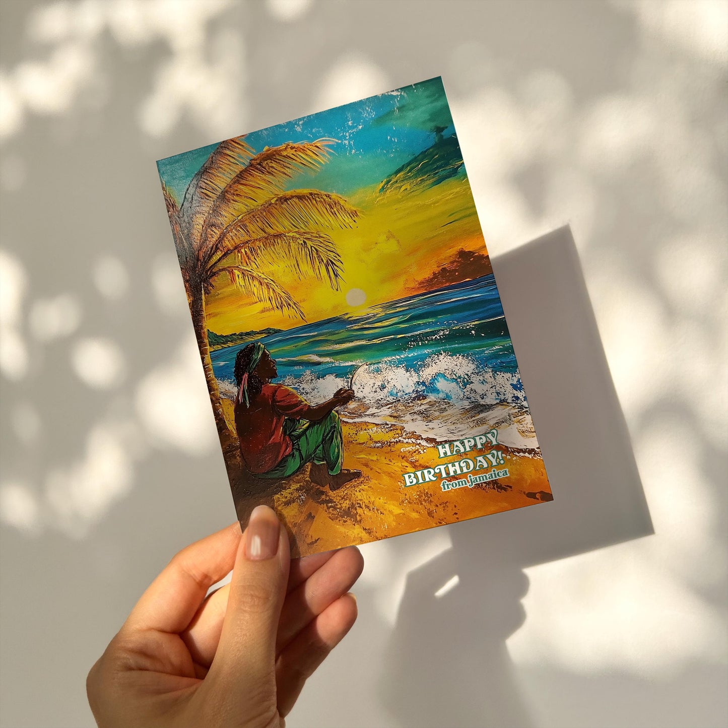 Jamaica Birthday Card: Tropical Island Vibes, Caribbean Greeting