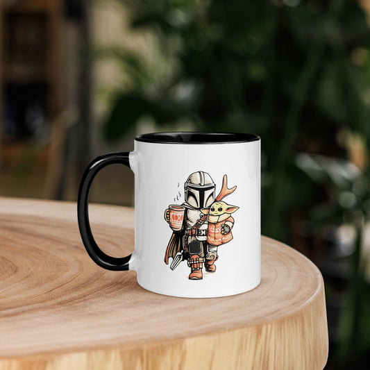Mandalorian Mug, Baby Yoda Mug– Star Wars Inspired 11oz Ceramic Coffee Cup | This is the Way | Geeky Gift for Him | Sci-Fi Fan Drinkware
