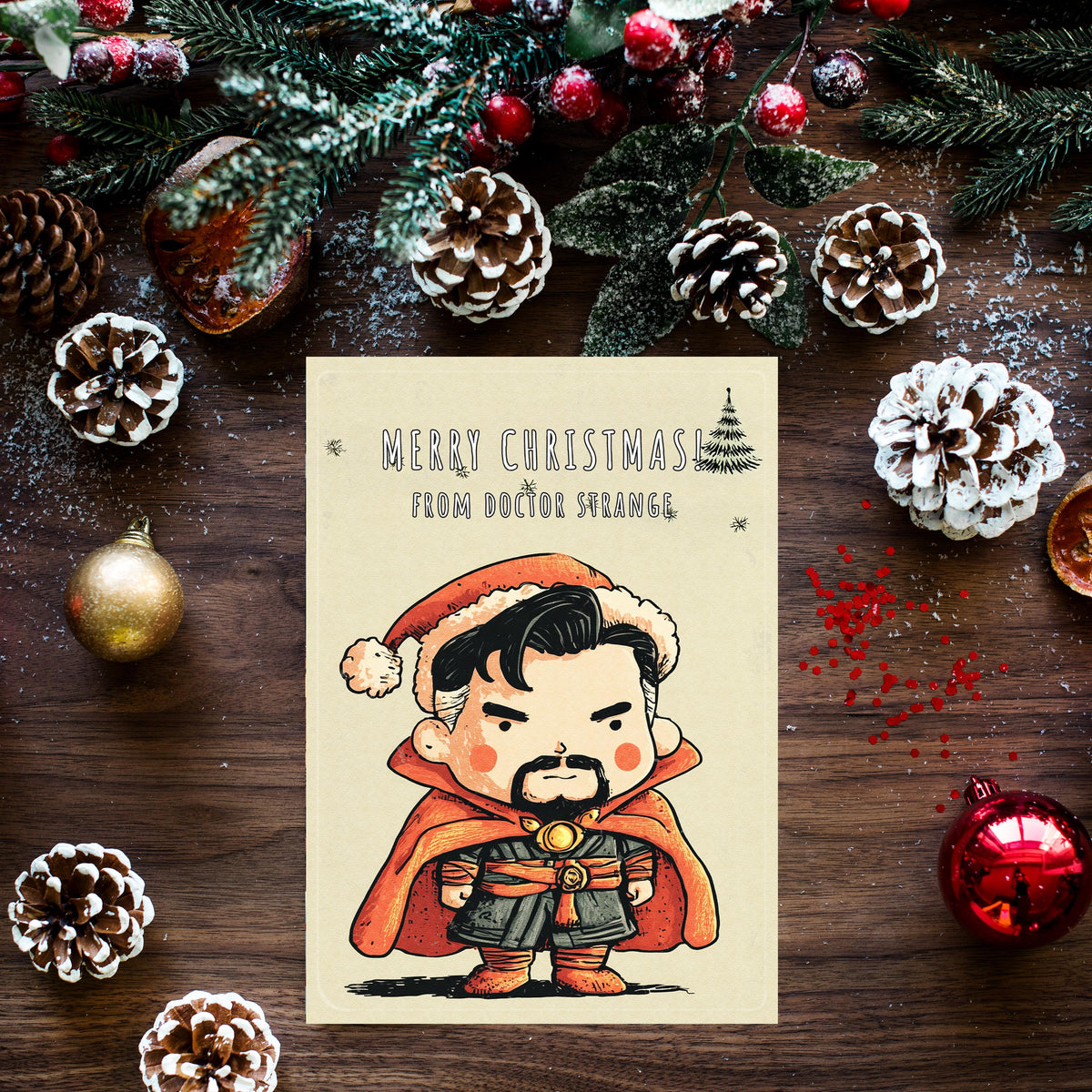 Doctor Strange Christmas Card | Marvel Avengers Holiday Gift