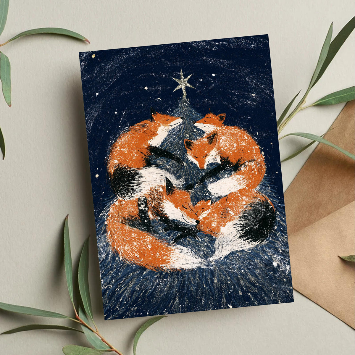 Fox Christmas Card, Woodland Christmas Card, Christmas Fox Greeting, Cute Winter Card, Fox Lover Gift, Cozy Christmas Card, Nature Gift
