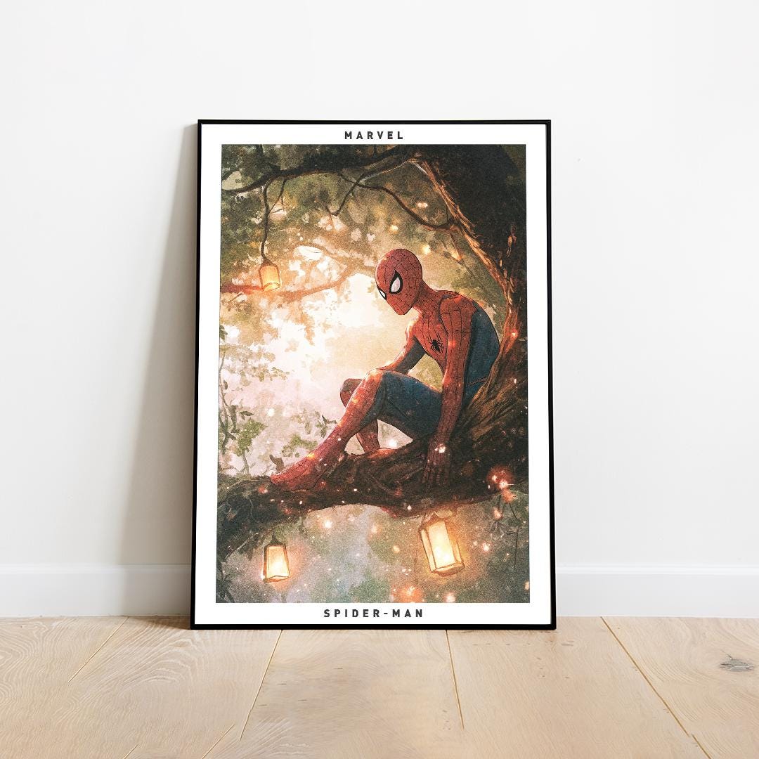 Spiderman Poster, Avengers Poster, Miles Morales Poster, Superhero Poster, A3, A4, A5, Comic Book Poster, Marvel Print, Marvel Poster