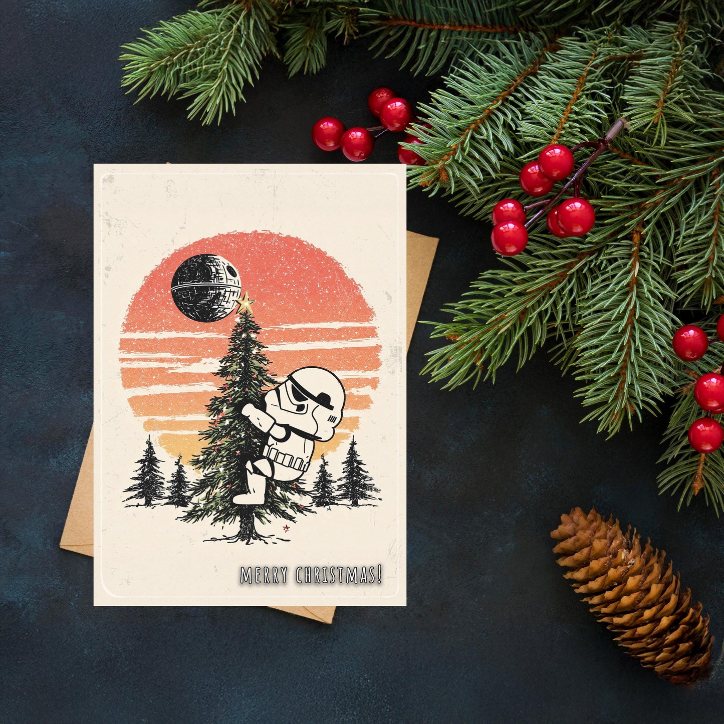 Funny Stormtrooper Christmas Card | Star Wars Holiday Greeting